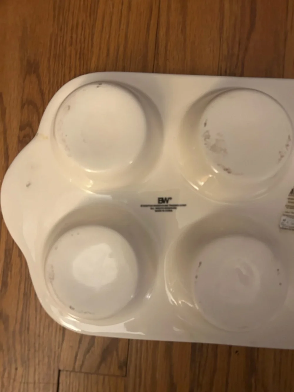 Boston Warehouse Corp. White Pink Blue Biblical Cottagecore Muffin Serving Tray
